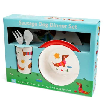 5-delig Kinderservies - Sausage Dog