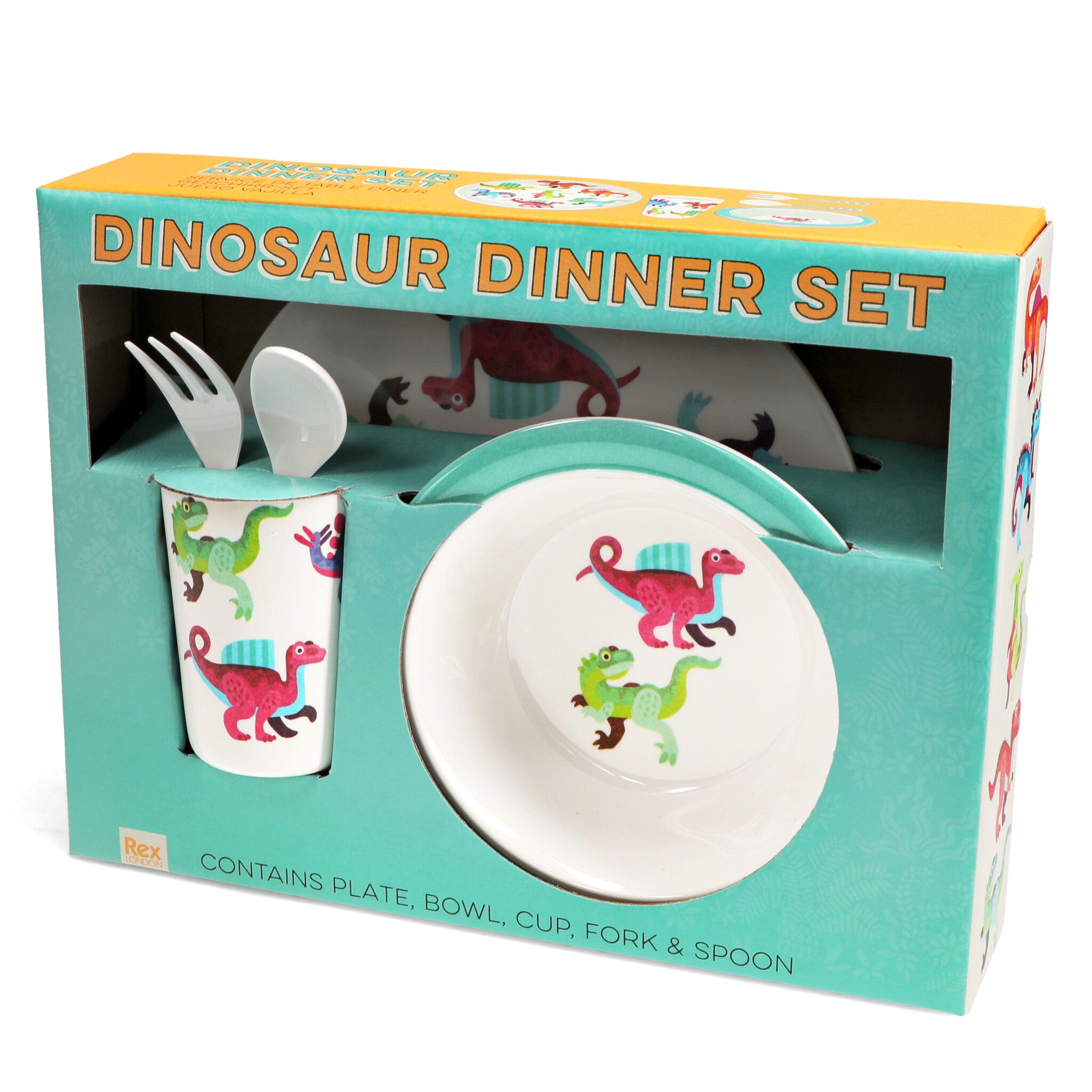5-delig Kinderservies - Baby Dinos