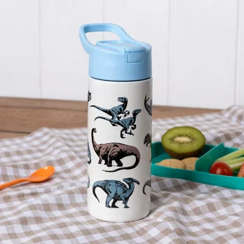 RVS Drinkfles met drinktuit 500ml - Dinosaur