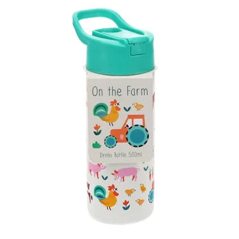 RVS Drinkfles met drinktuit 500ml - Farmyard