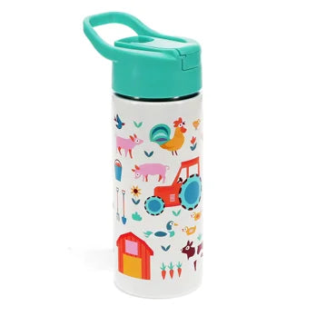 RVS Drinkfles met drinktuit 500ml - Farmyard