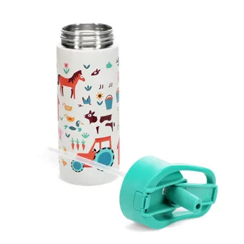 RVS Drinkfles met drinktuit 500ml - Farmyard