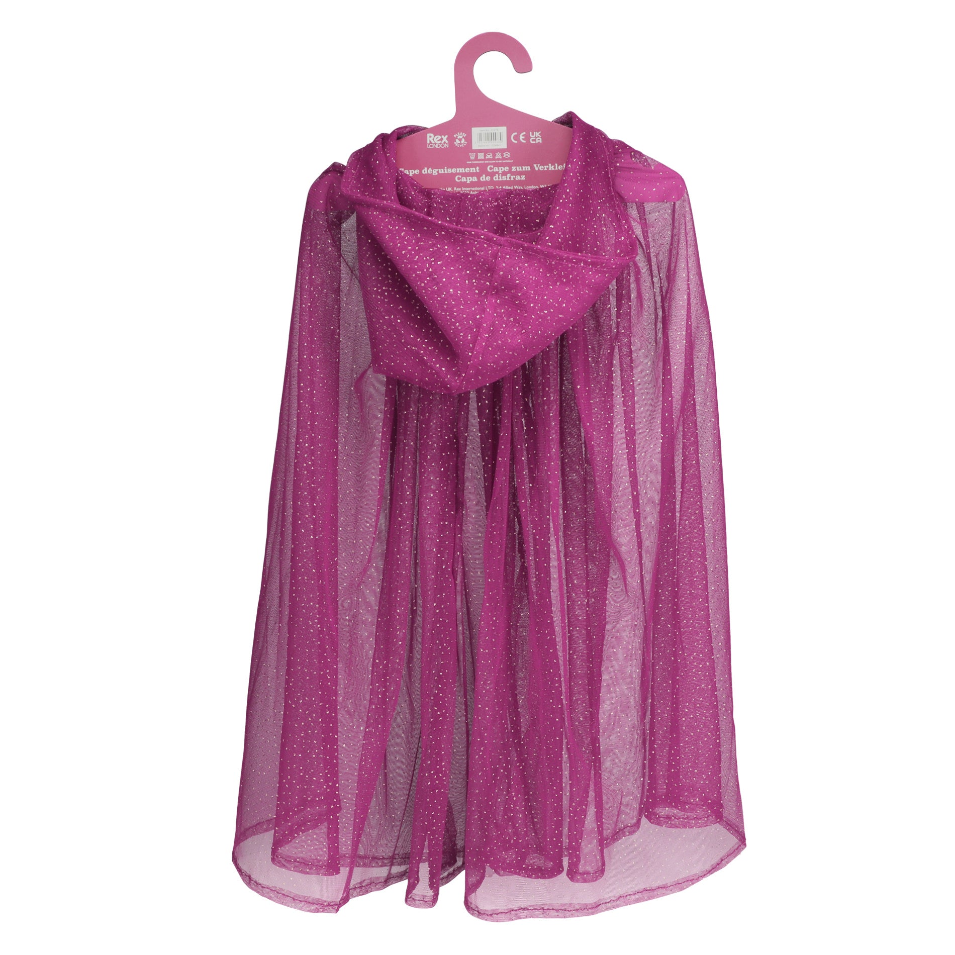 Glitter Cape - Dark Pink