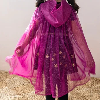 Glitter Cape - Dark Pink