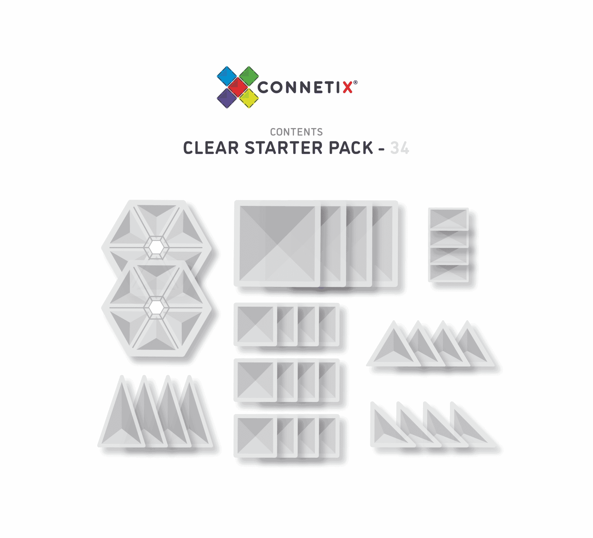 Clear Starter Pack - 34 delig