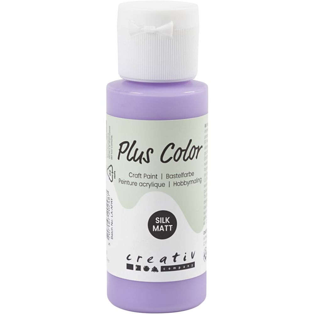 Plus Color Acrylverf, 25+ kleuren, 60ml/fles