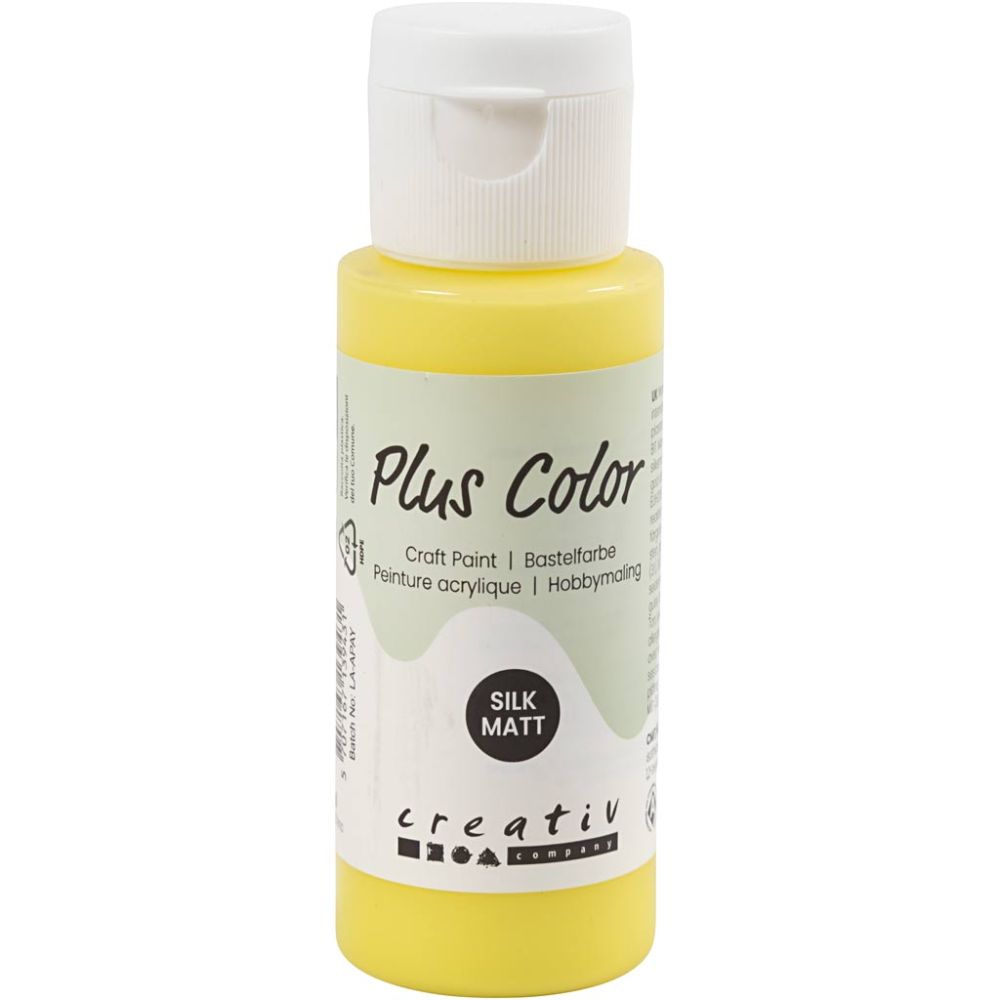 Plus Color Acrylverf, 25+ kleuren, 60ml/fles