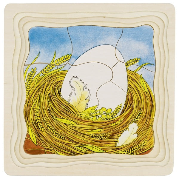 4 lagen puzzel - Ei-Kip