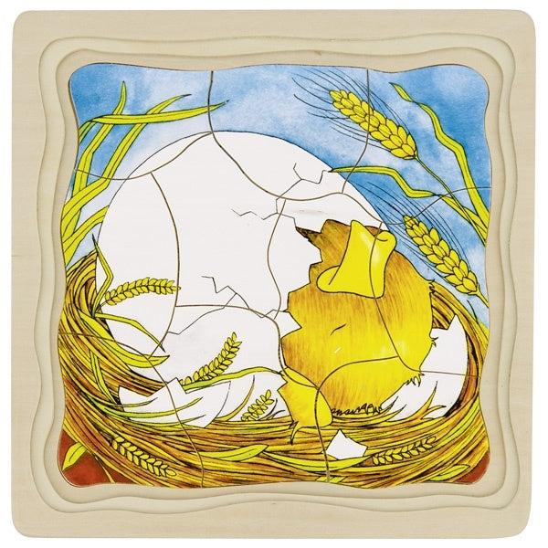 4 lagen puzzel - Ei-Kip