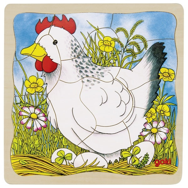 4 lagen puzzel - Ei-Kip