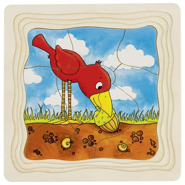 4 lagen puzzel - Eikel-boom