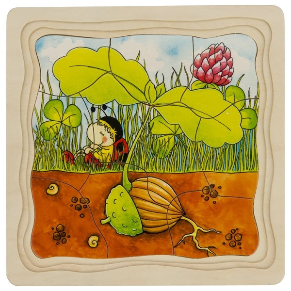 4 lagen puzzel - Eikel-boom