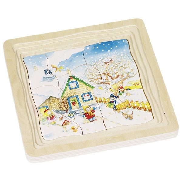 4 lagen puzzel - Seizoenen