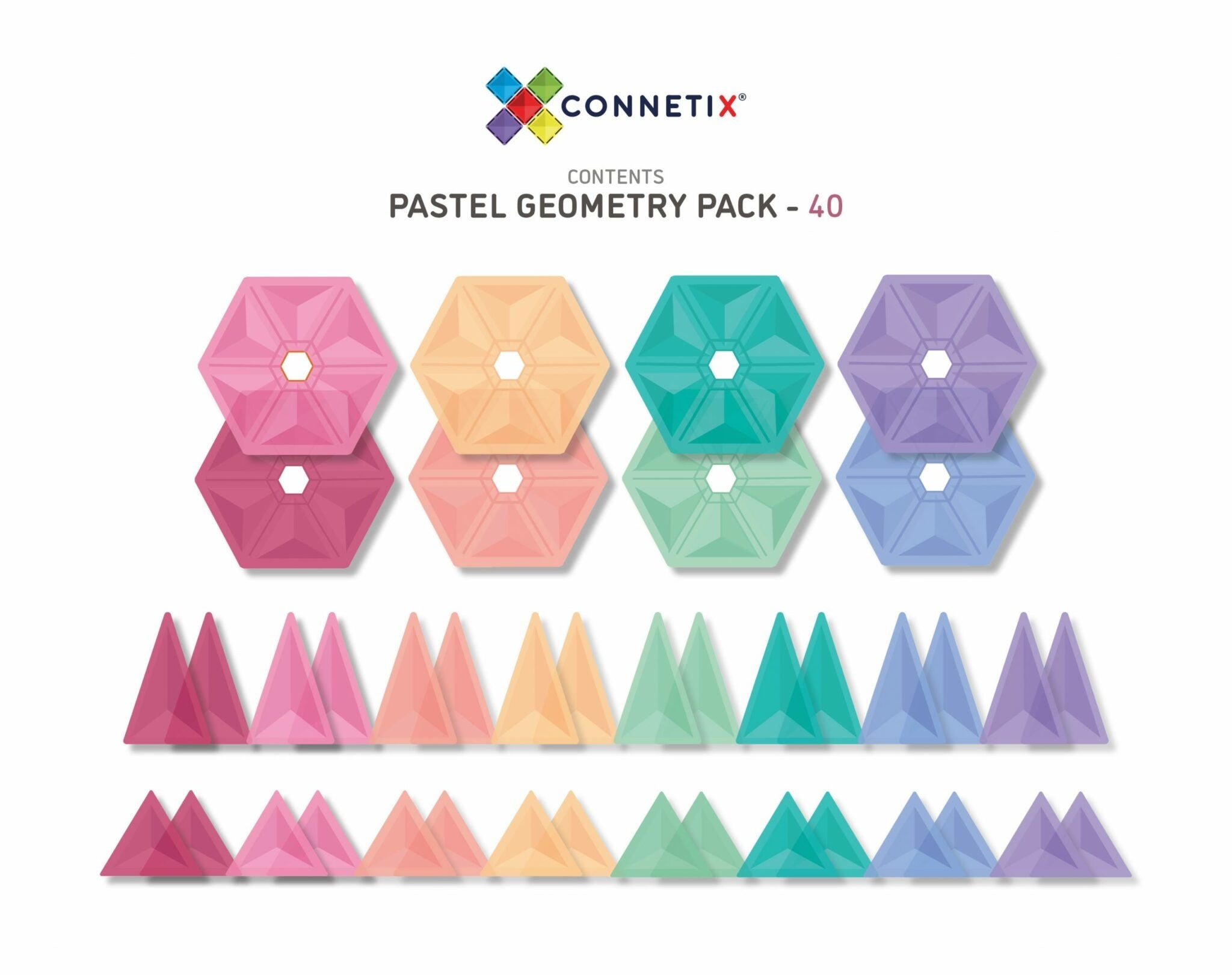 Pastel Geometry Pack - 40 delig