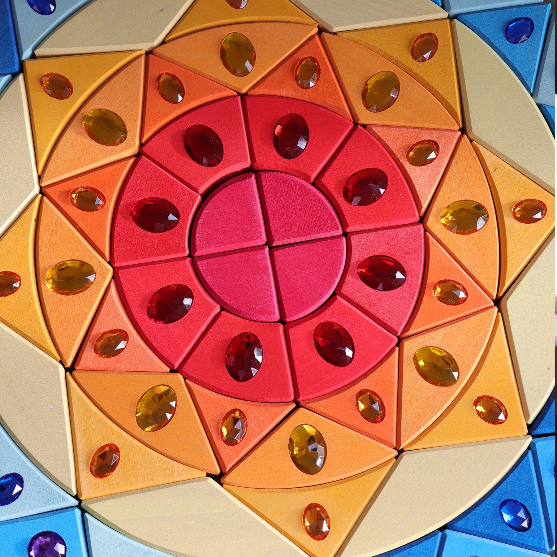 Glitter mandala Zon