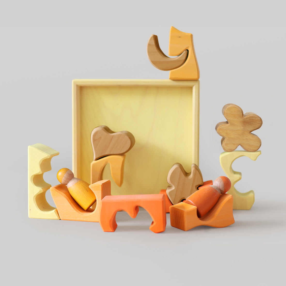 Bouwset - Puzzel Geel