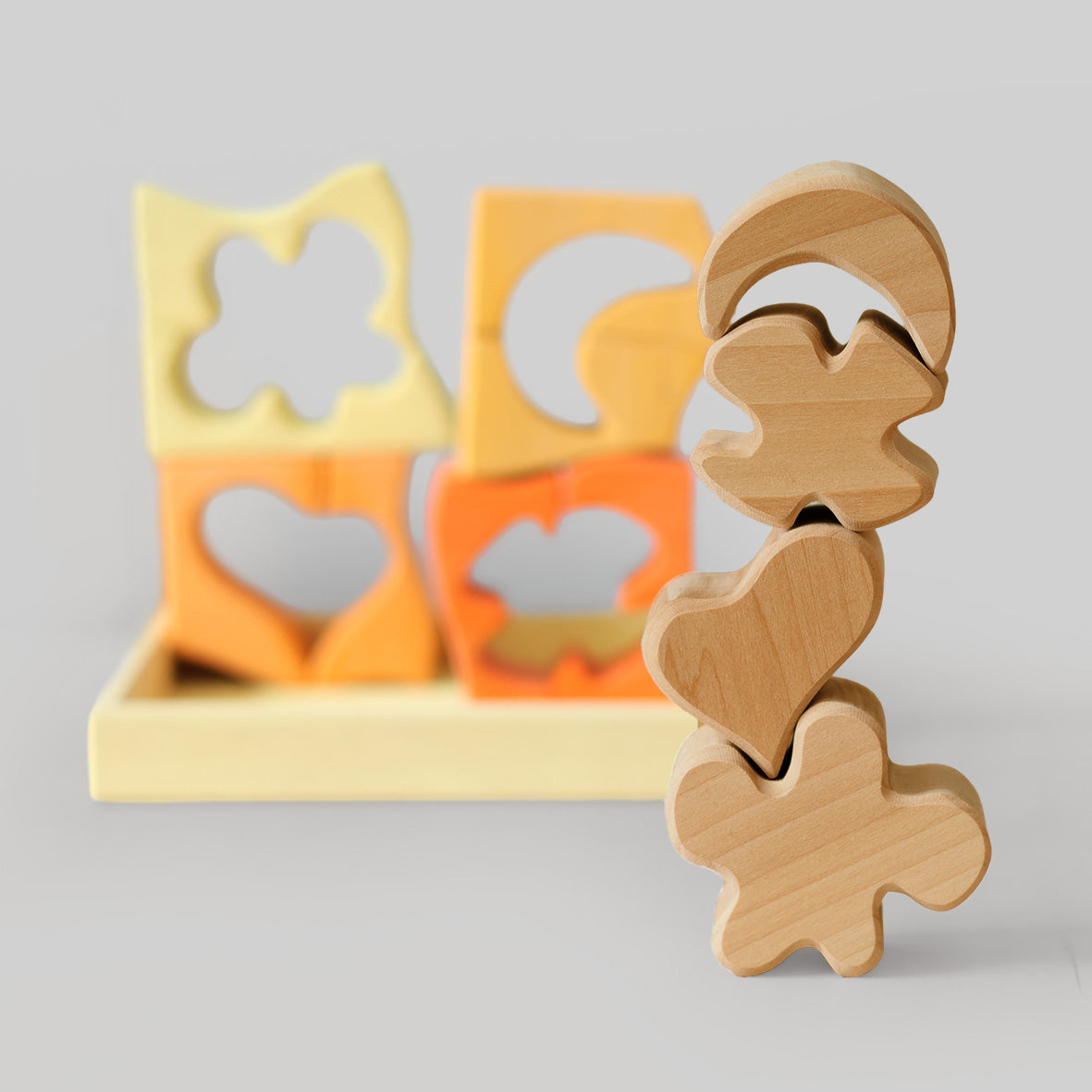 Bouwset - Puzzel Geel
