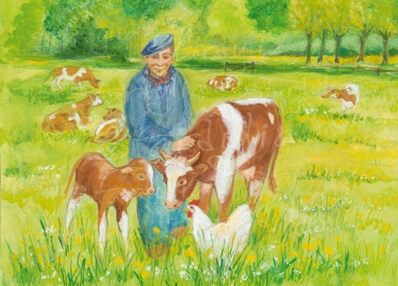 Koe met haar kalfje