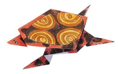 Coloring Origami Schildpad