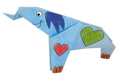 Coloring Origami Olifant