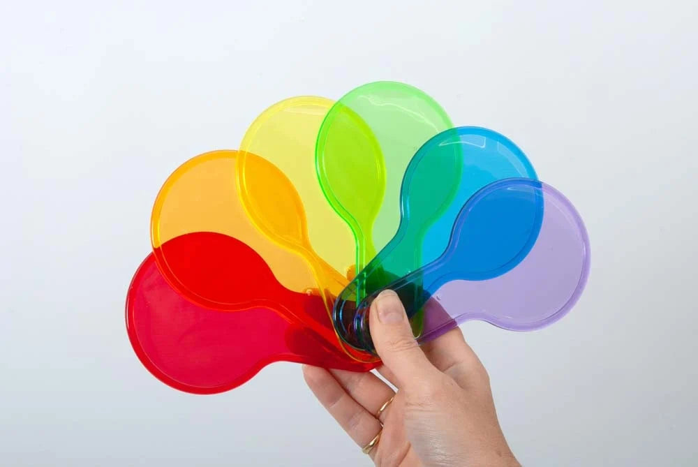 Transparante gekleurde spatels