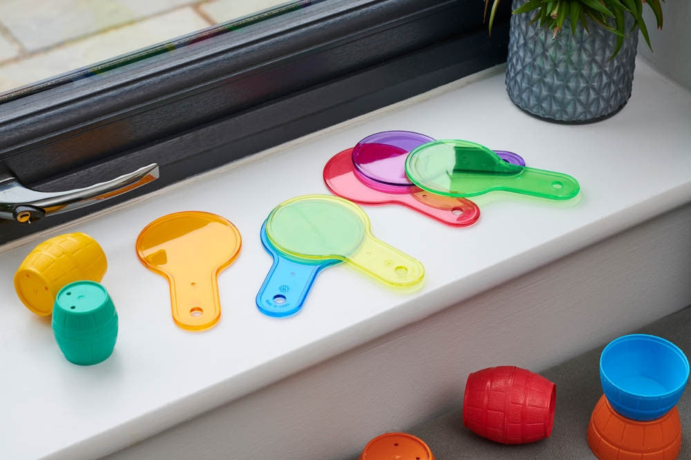 Transparante gekleurde spatels