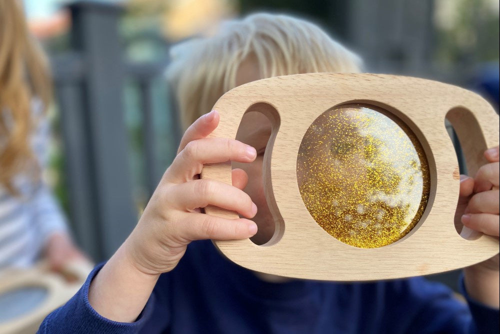 Glitter venster goud- Easy hold