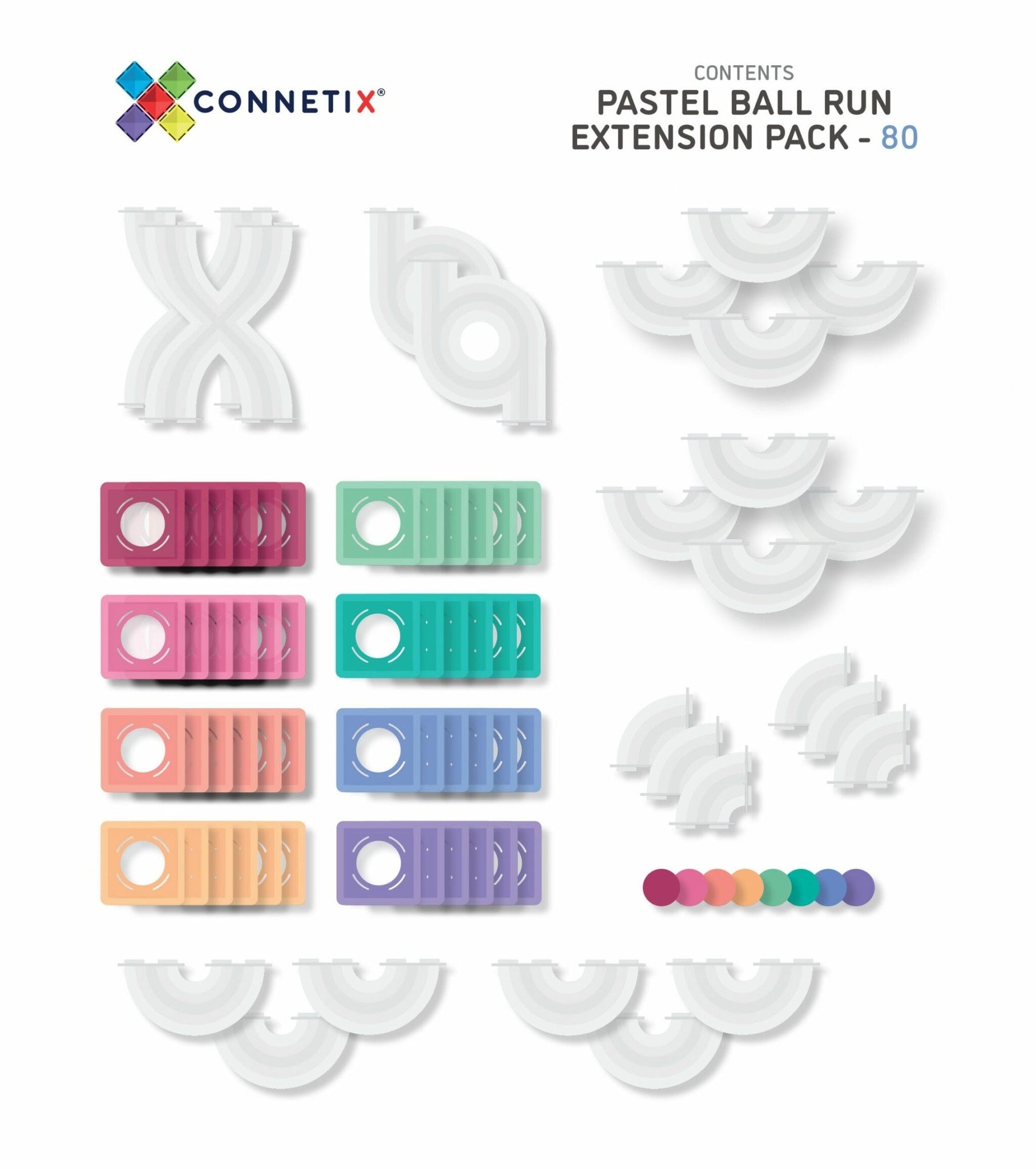 Pastel Ball Run Expansion Pack - 80 delig