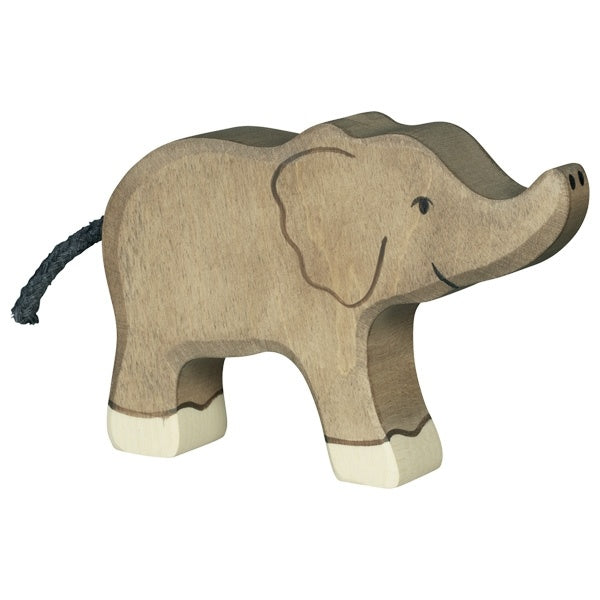Holztiger - olifant, klein, slurf hoog