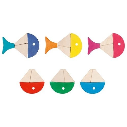 Goki Evolution - Houten sorteerspel vissen
