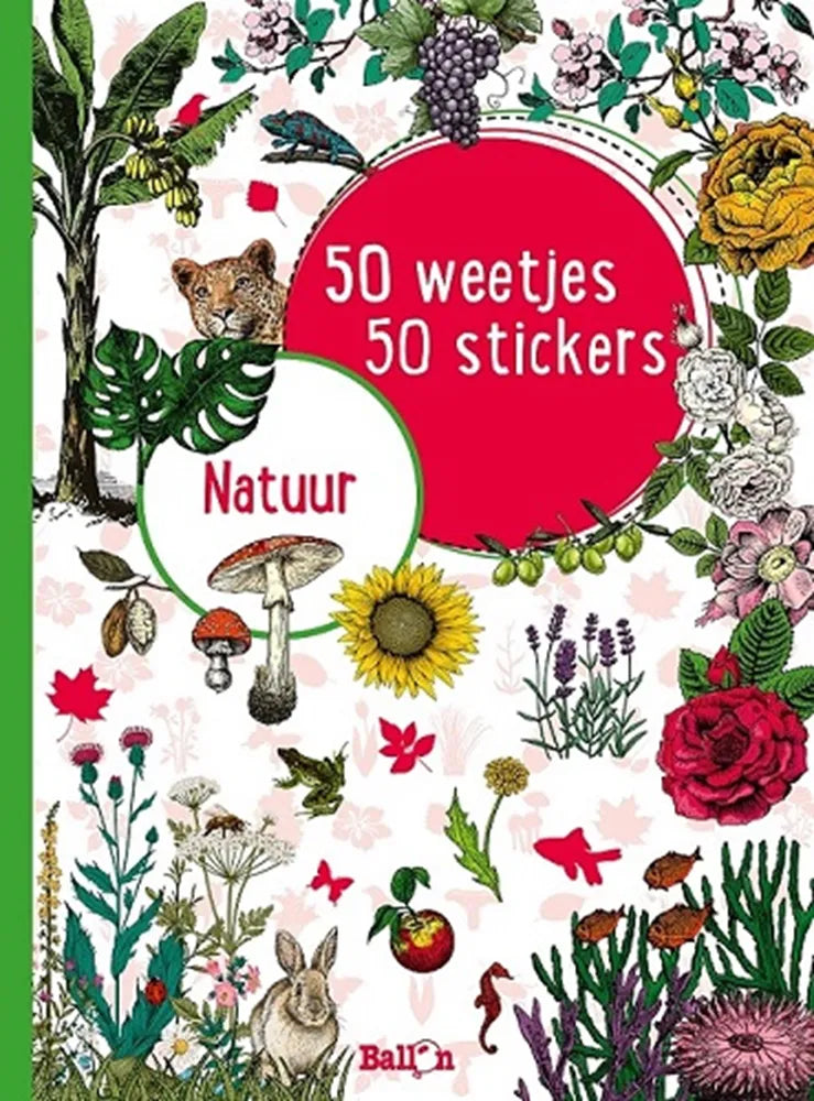 Natuur 50 weetjes - 50 stickers