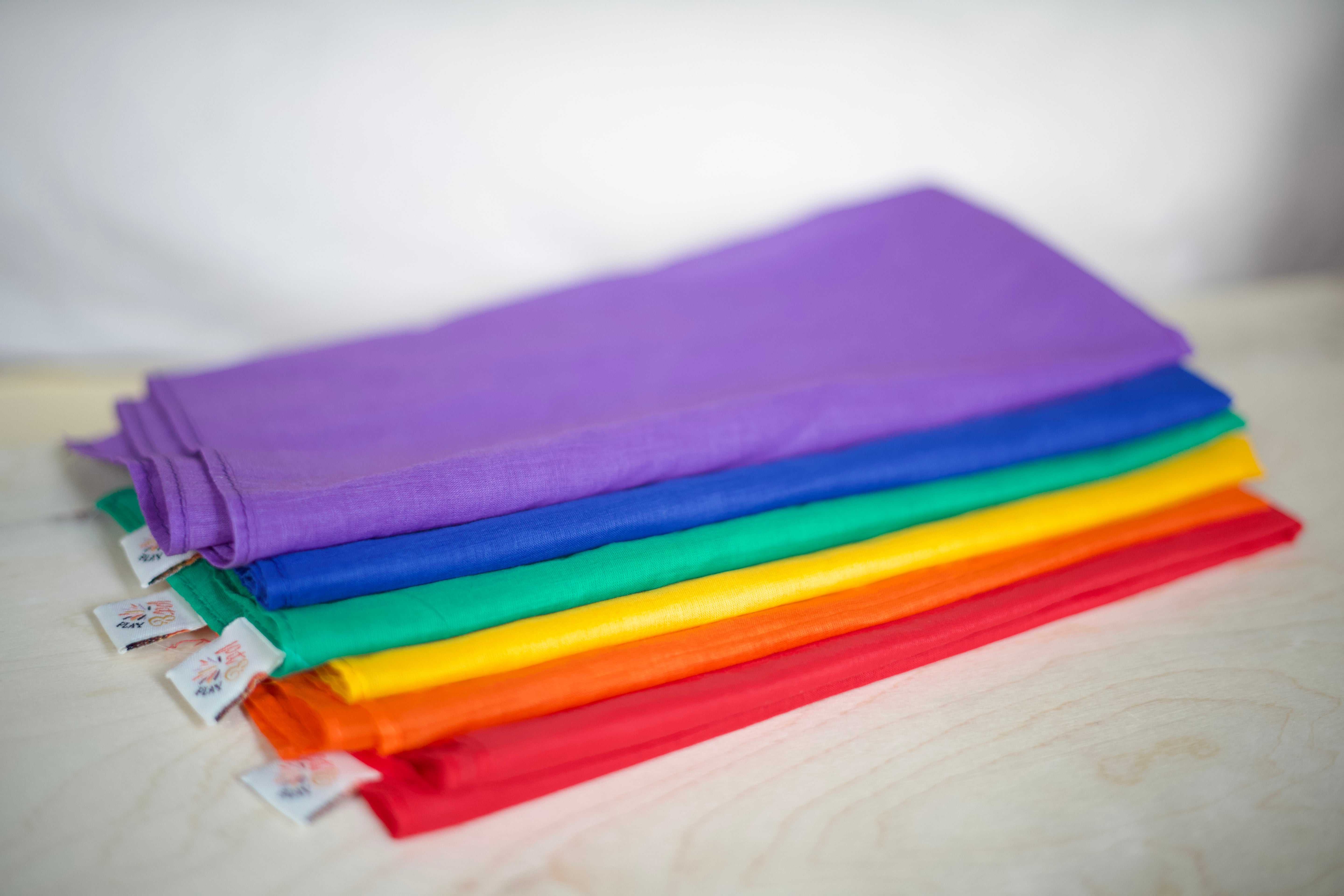 Speeldoeken Medium Regenboog - set 6 stuks