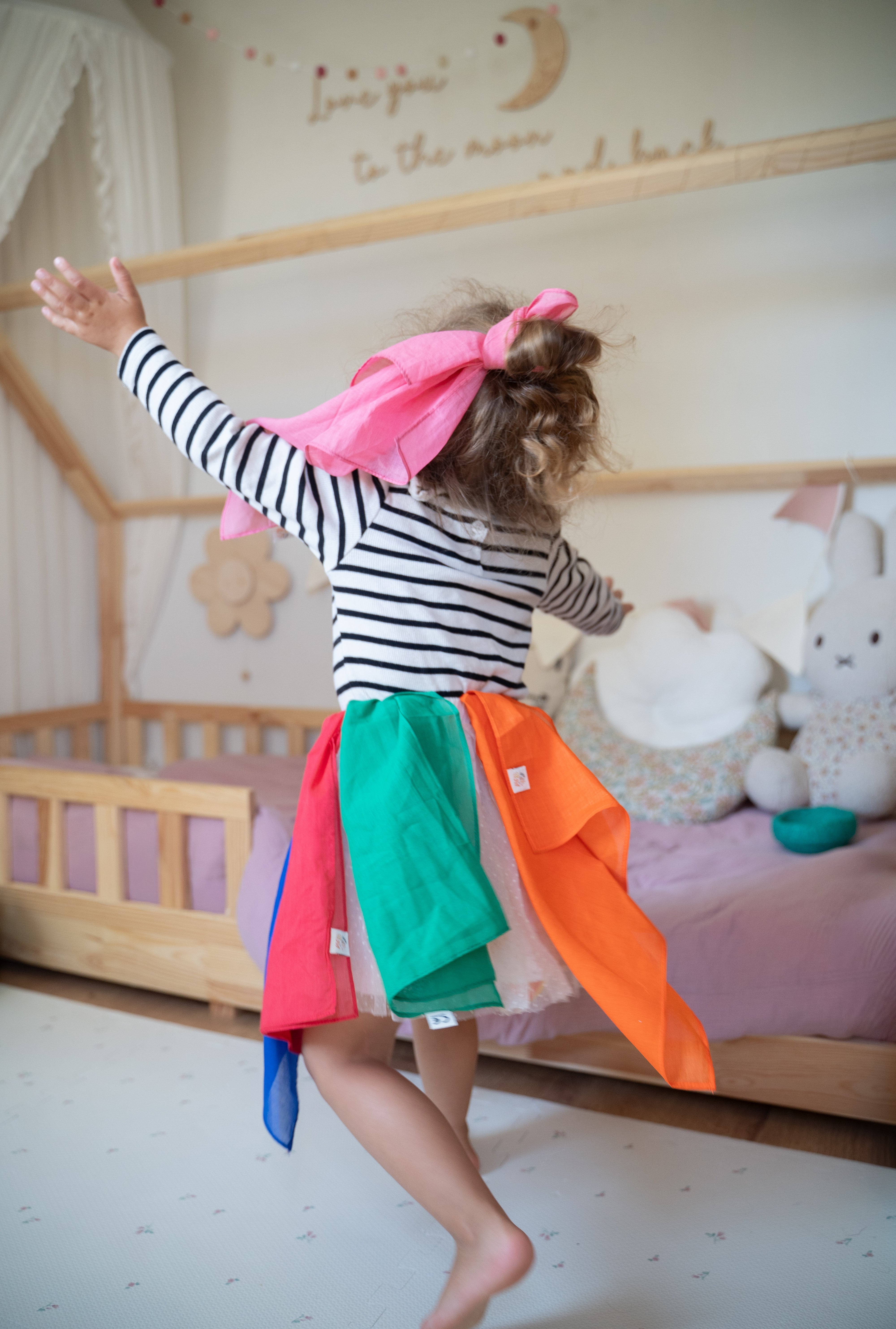 Speeldoeken Medium Regenboog - set 6 stuks