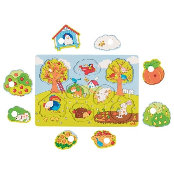 Achtergrondpuzzel - In de tuin