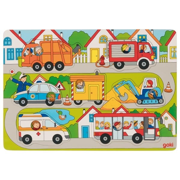 Achtergrondpuzzel - Op de straat