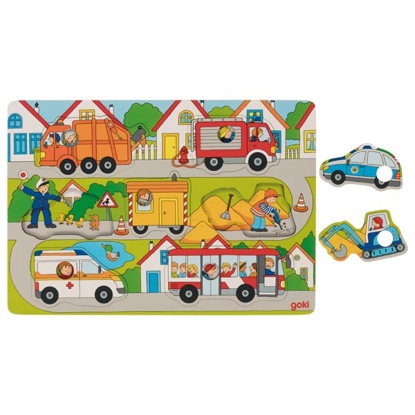 Achtergrondpuzzel - Op de straat