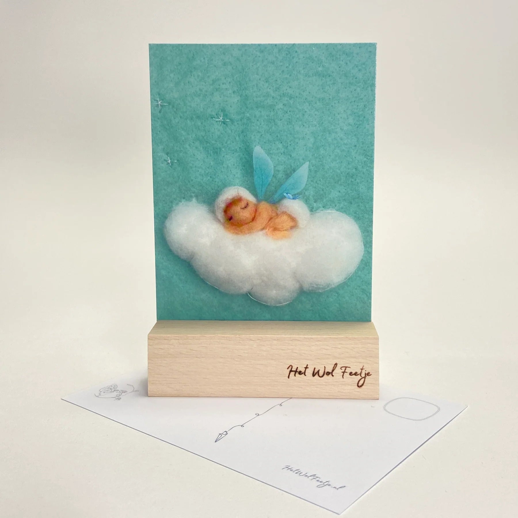 Ansichtkaart - Baby Blauw