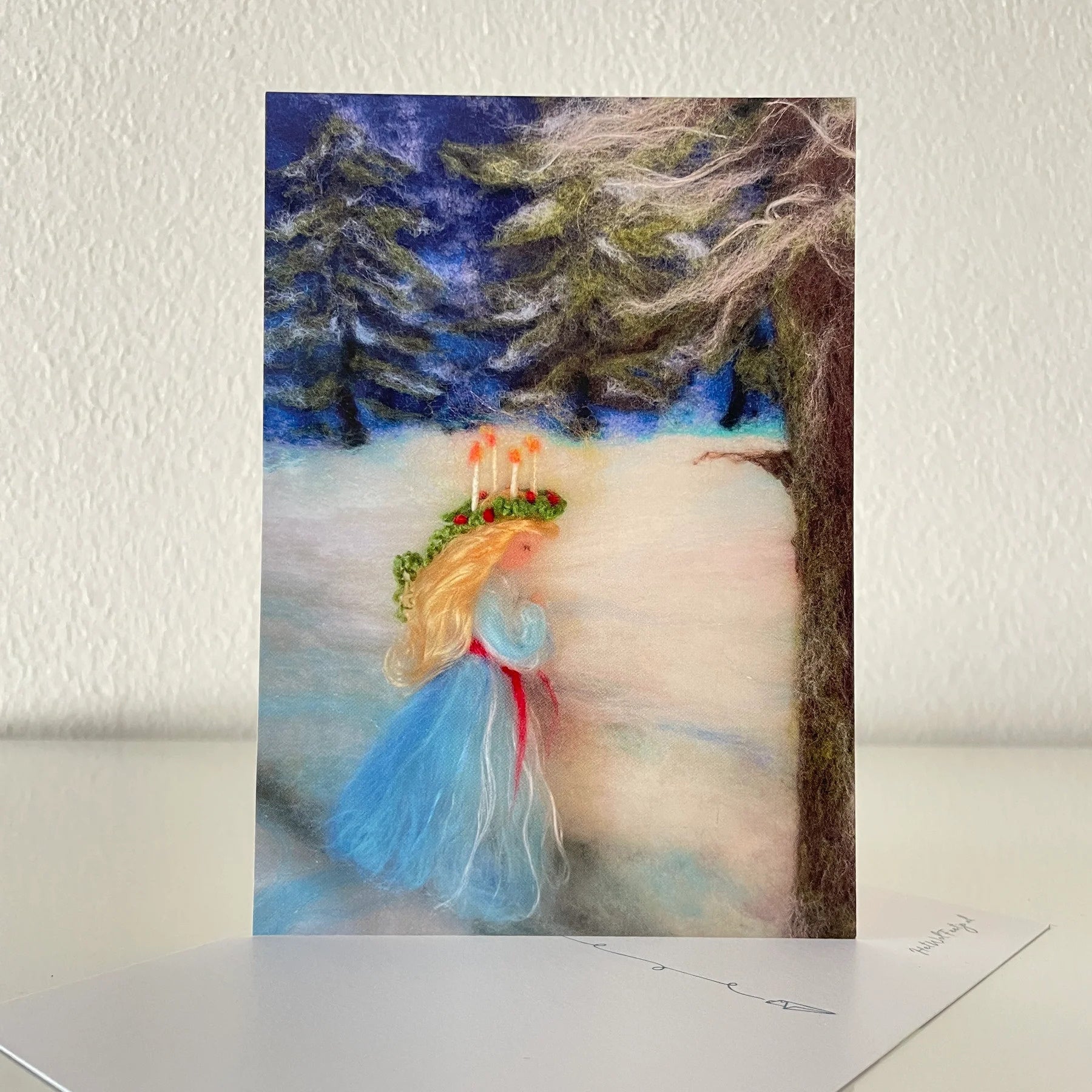 Ansichtkaart Herfst / Winter - Lucia