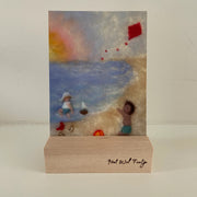 Ansichtkaart Lente/Zomer - Vlieger op het Strand