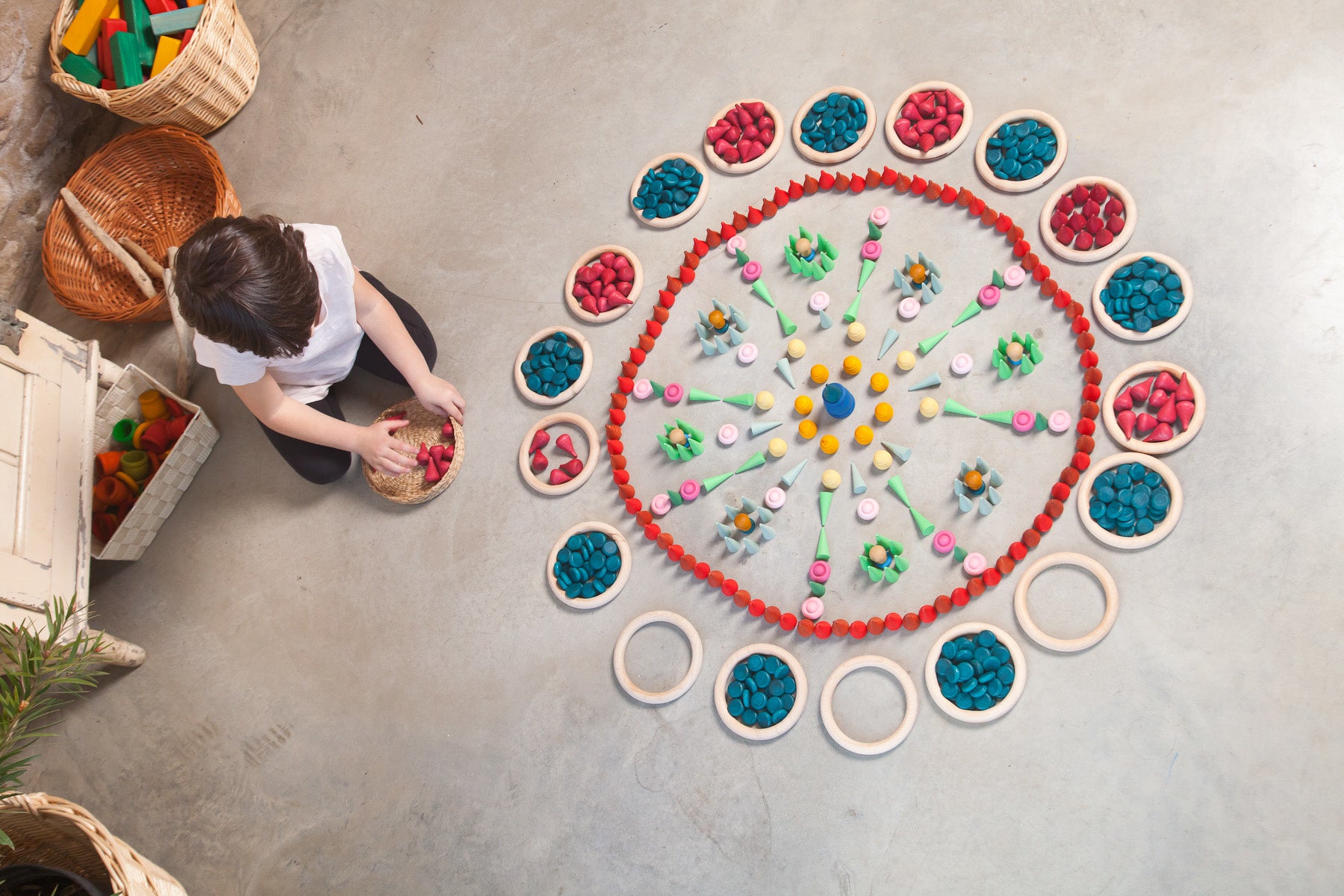 Grapat Mandala, Kleine blauwe munten
