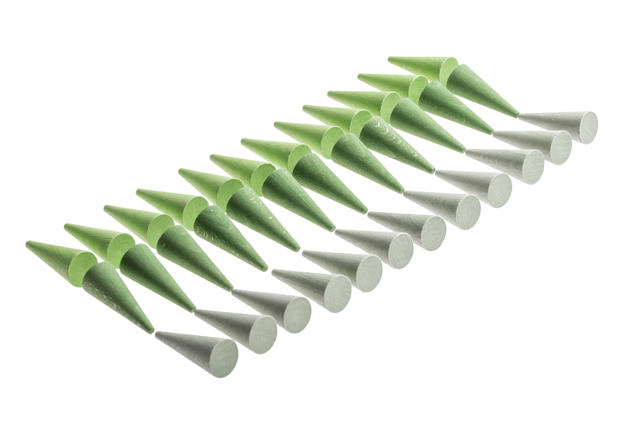 Grapat Mandala, Groene kegels