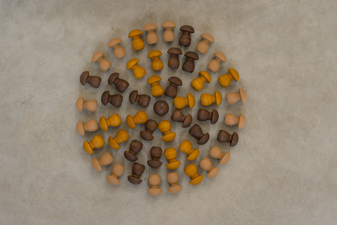 Grapat Mandala, Bruine paddenstoelen