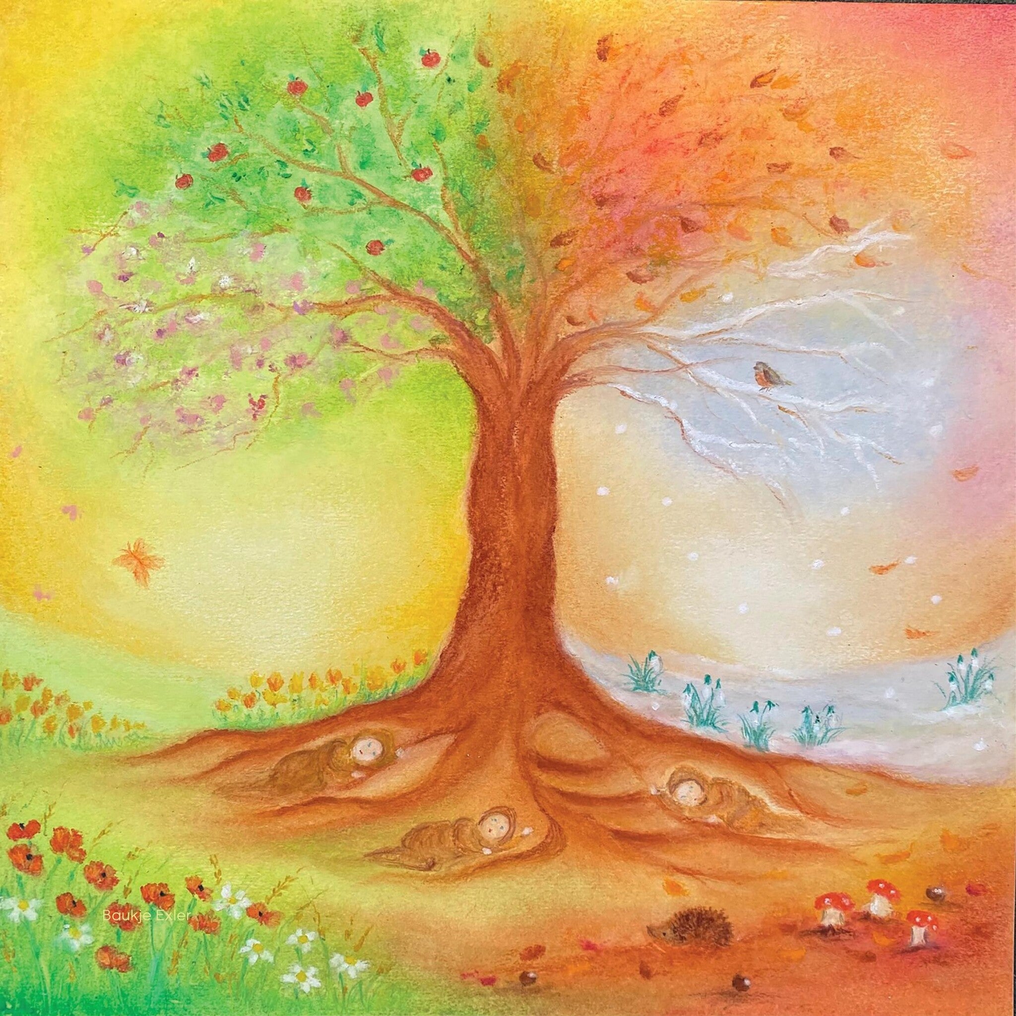 Silhouette Tree of Seasons - Baukje Exler