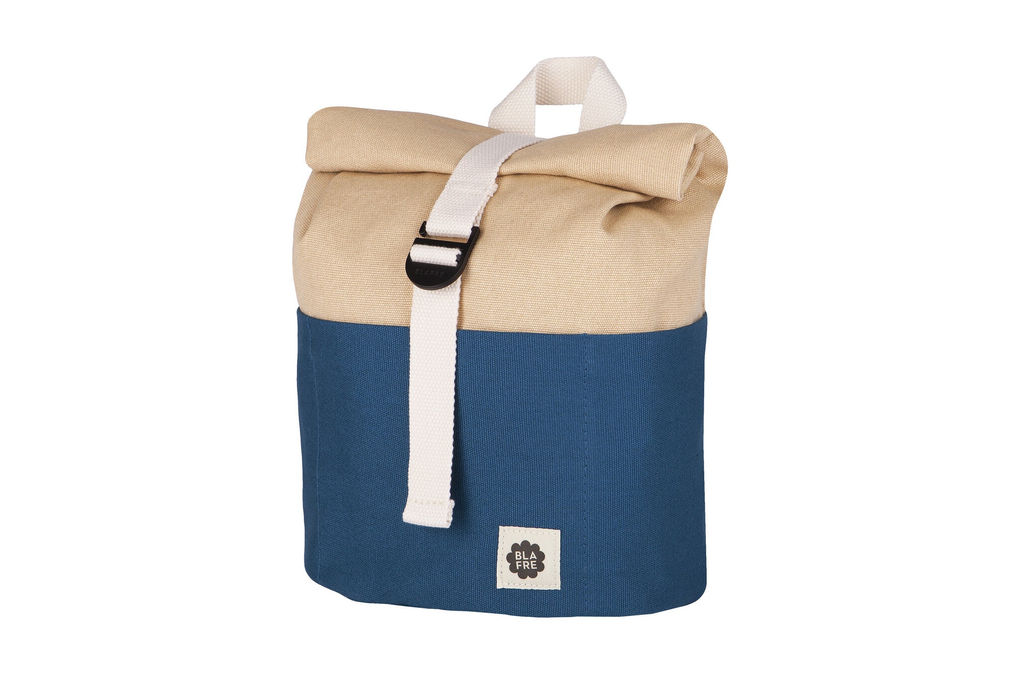 Blafre roll-top rugzak - Navy/beige