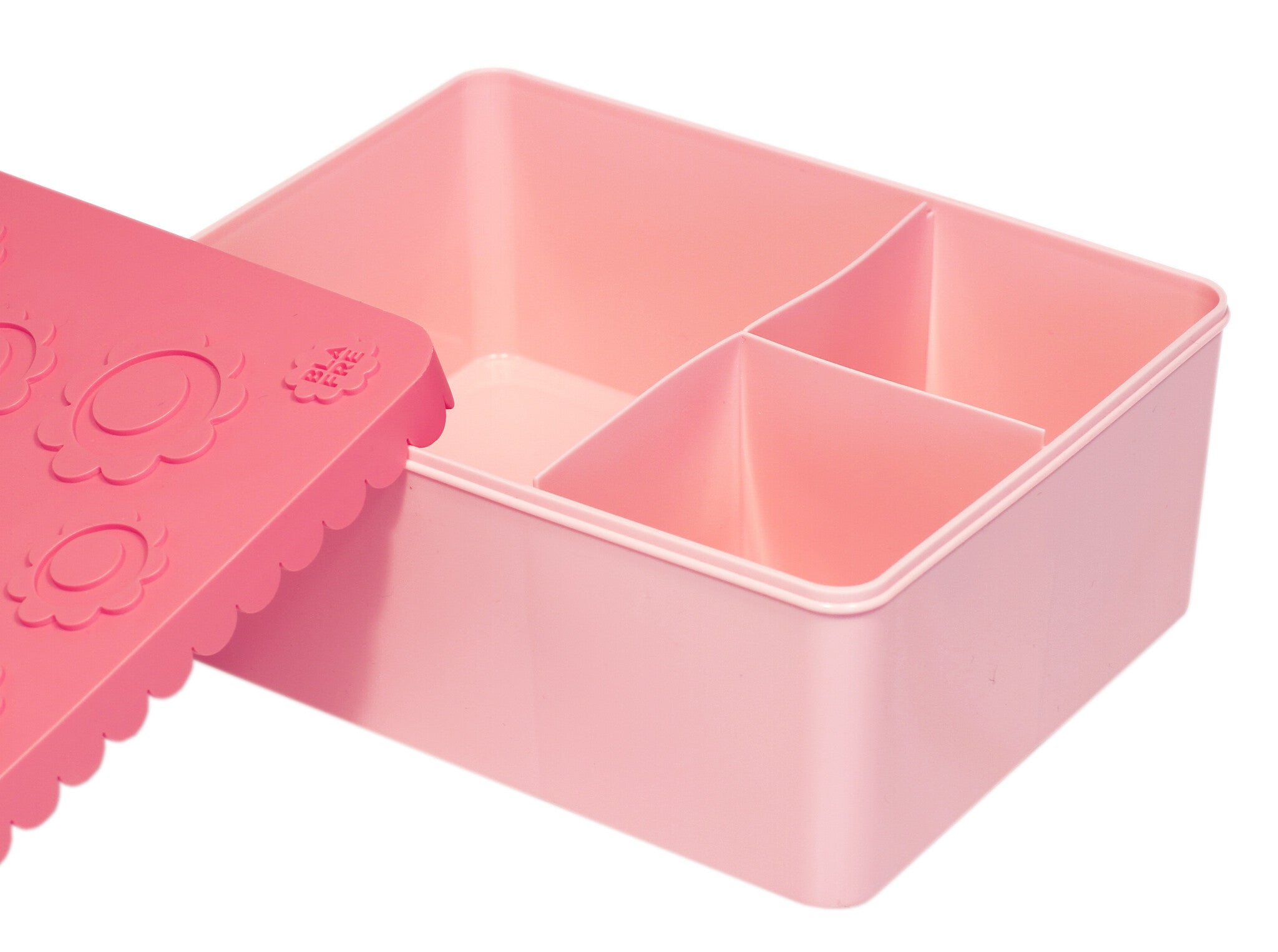 Lunchbox 3-vaks roze Flower