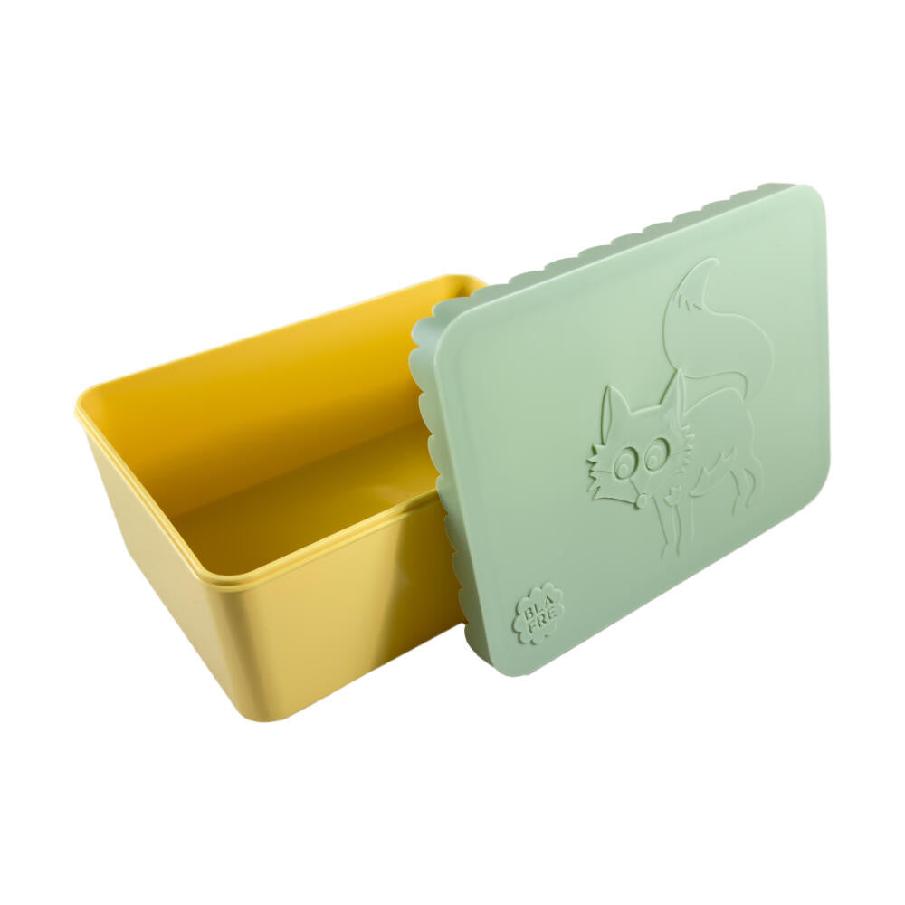 Lunchbox 1-vaks licht groen/geel Vos