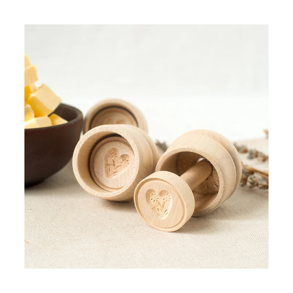 Houten stempel - Hart