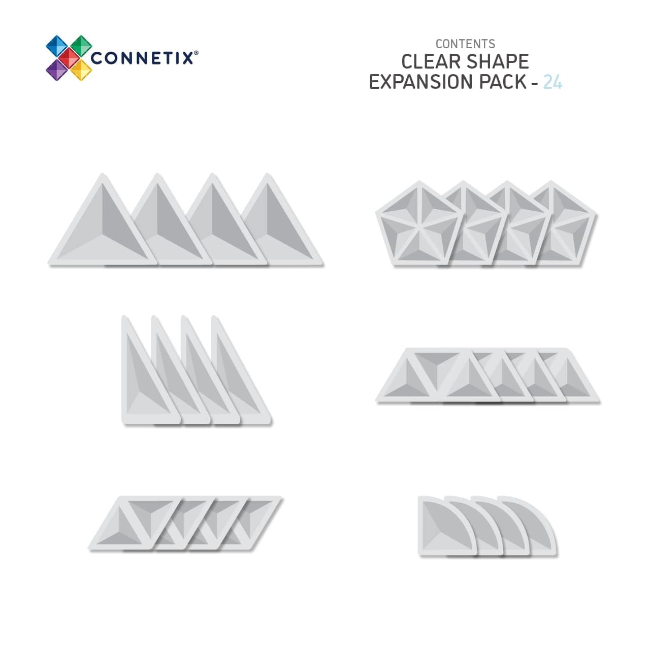 Clear Shape Expansion Pack - 24 delig
