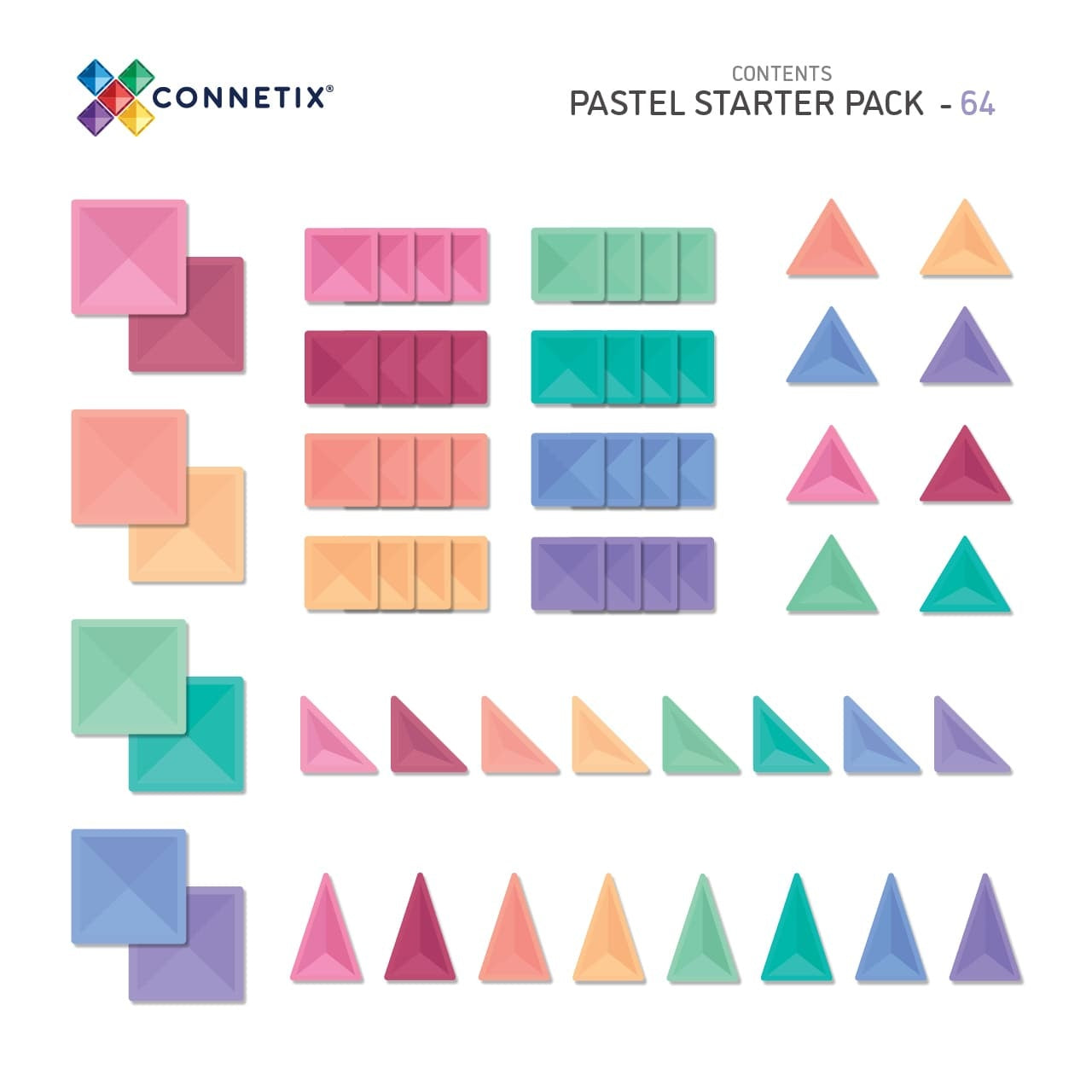 Pastel Starter Pack - 64 delig