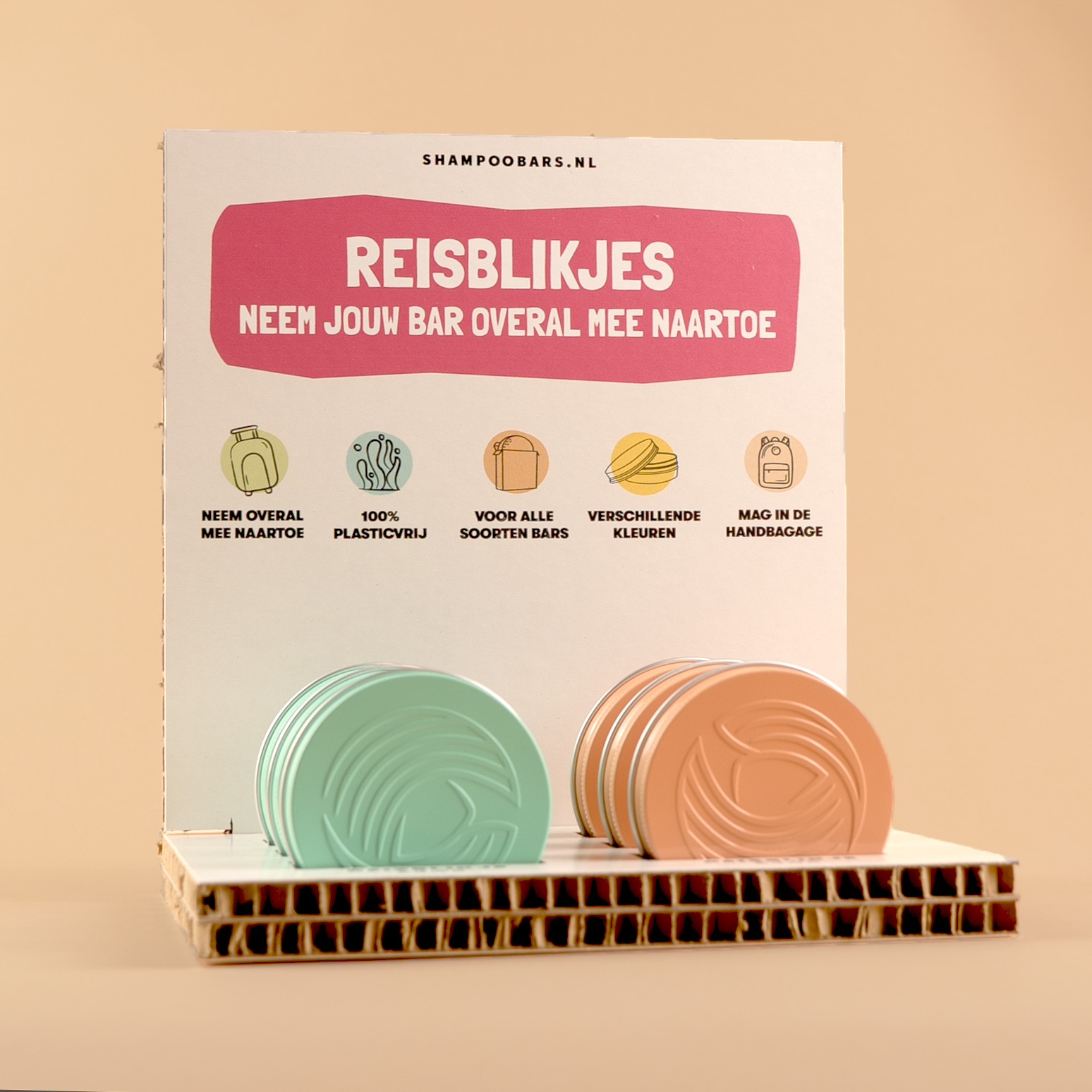 Shampoo Bar blikje - Turkoois